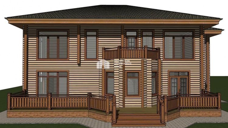 Дом из профилированного бруса «Дублинский»