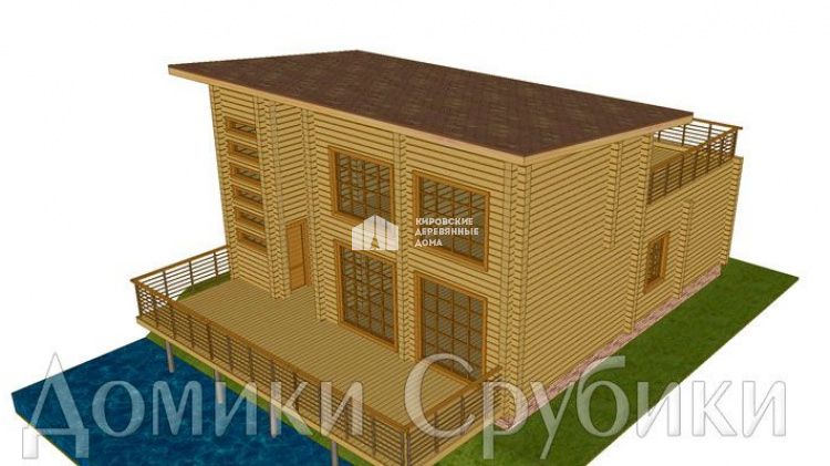 Дом из профилированного бруса «Весна»