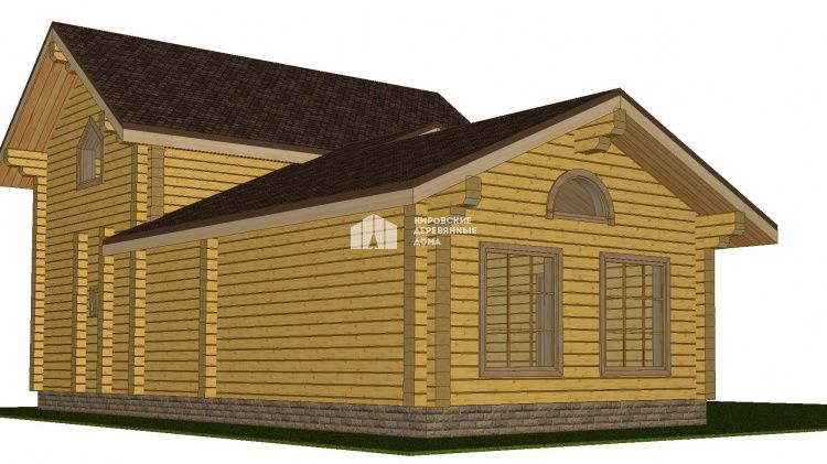 Дом из профилированного бруса «Аквамарин»
