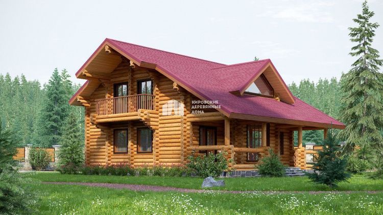 Проект дома из бревна «Карелия»