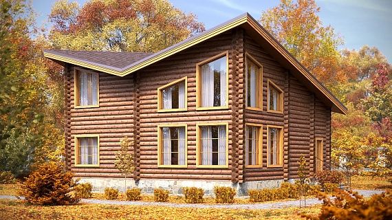 Проект дома из рубленного бревна «Успенские усадьбы»