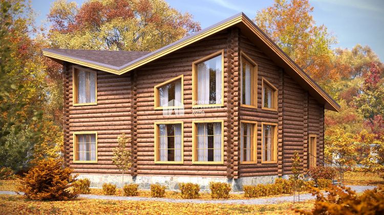 Проект дома из рубленного бревна «Успенские усадьбы»