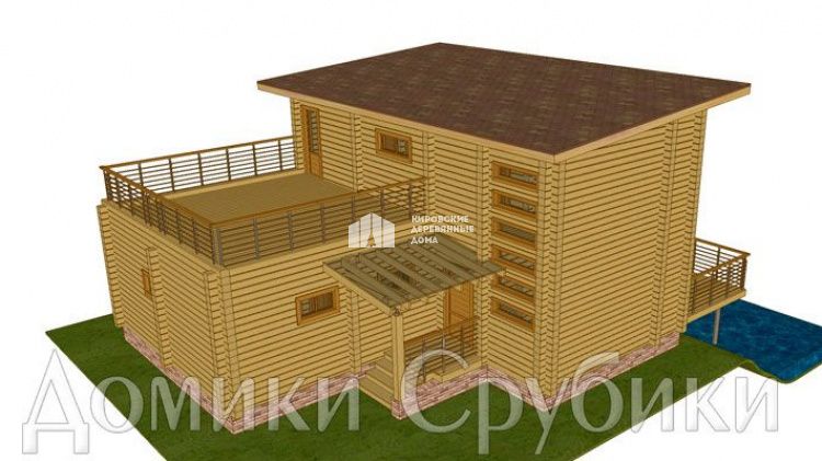 Дом из профилированного бруса «Весна»
