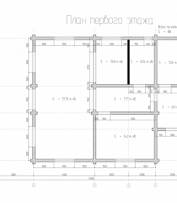 Дом из профилированного бруса «Афинеево»