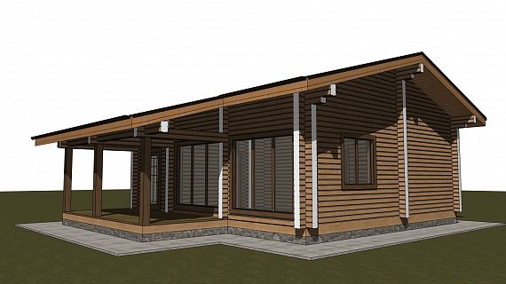 Дом из профилированного бруса камерной сушки “Кратово”