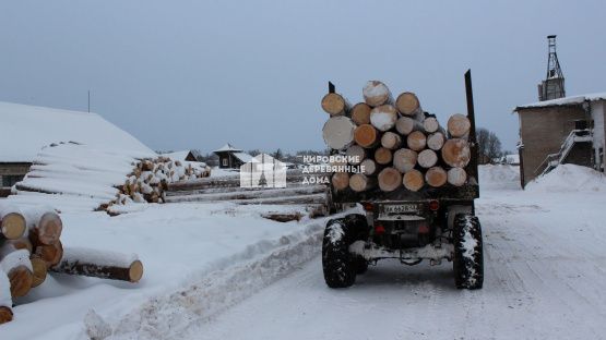 Оцилиндрованное бревно. 1 шаг