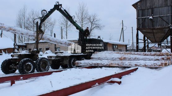 Оцилиндрованное бревно. 1 шаг