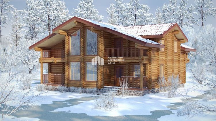 Проект дома из рубленного бревна «Амстердам»