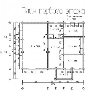 Дом из профилированного бруса №1