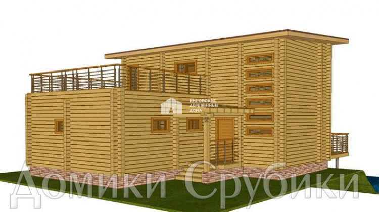 Дом из клееного бруса «Весна»