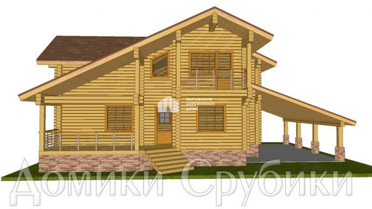 Дом из клееного бруса №10