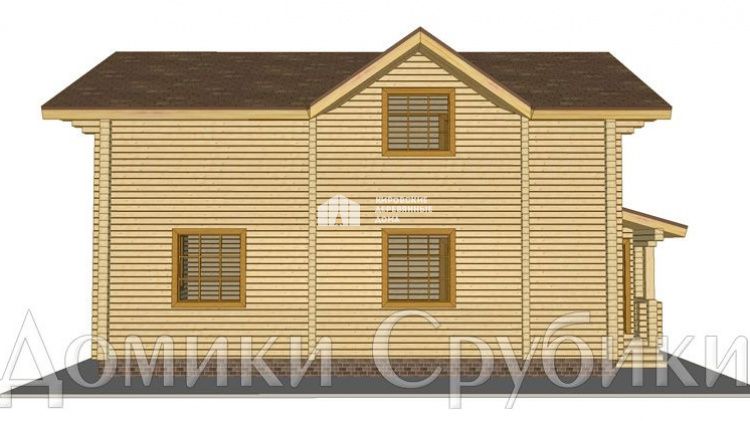 Дом из клееного бруса «ПБ-2-100»